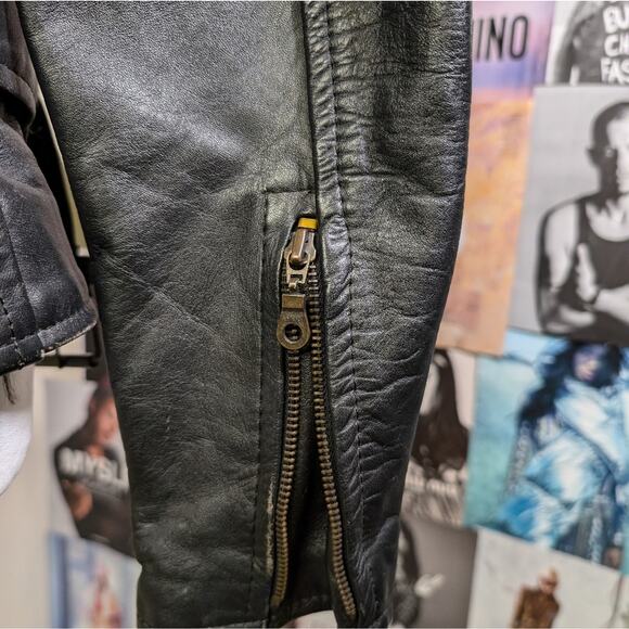 Vintage Force Leather Motorcycle Jacket - Picture 4 of 13